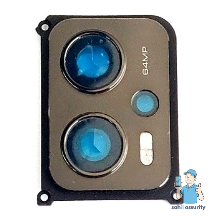 Camera Lens Glass with Frame for Xiaomi Redmi K50i 5G Black